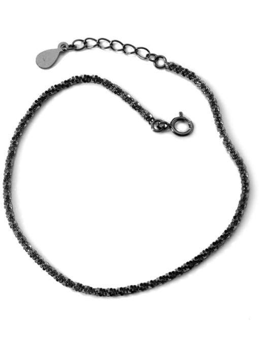 Rosh 925 Sterling Silver Round Minimalist Link Bracelet 0