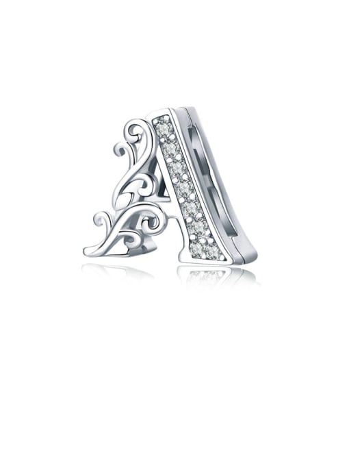 Jare 925 Sterling Silver With Fashion Letter A Pendant charms 1