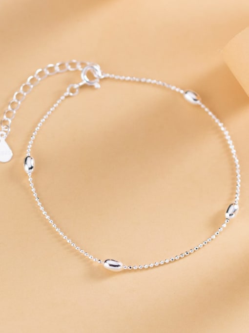 Rosh 925 Sterling Silver Irregular Minimalist Link Bracelet 2