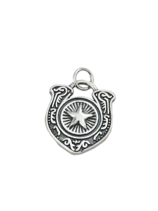 Dj110 (excluding necklace) Vintage Sterling Silver With Vintage Pentagram Pendant Diy Accessories
