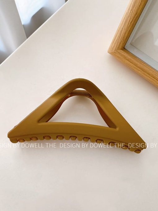 Triangle clip light brown Alloy Resin Trend Irregular Jaw Hair Claw