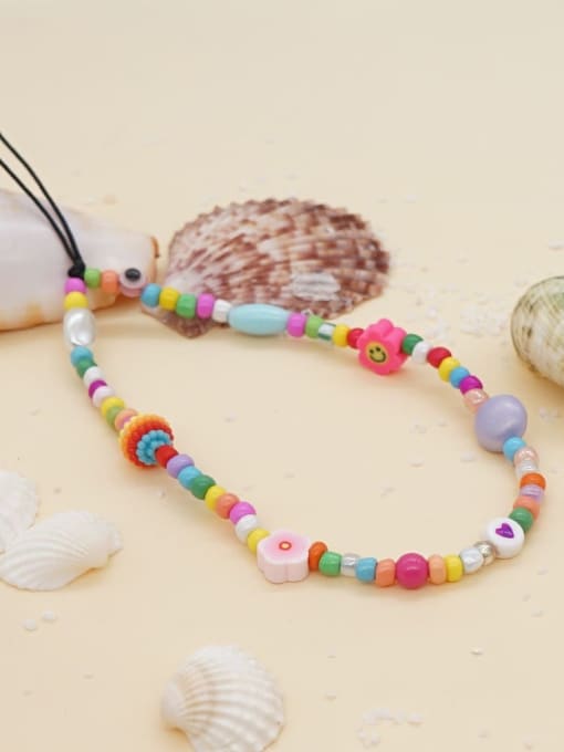 MMBEADS Imitation Pearl Multi Color Polymer Clay Flower Bohemia Mobile Phone Accessories 2