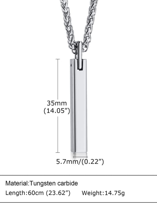 Steel pendant chain Titanium Steel Minimalist Geometric Pendant