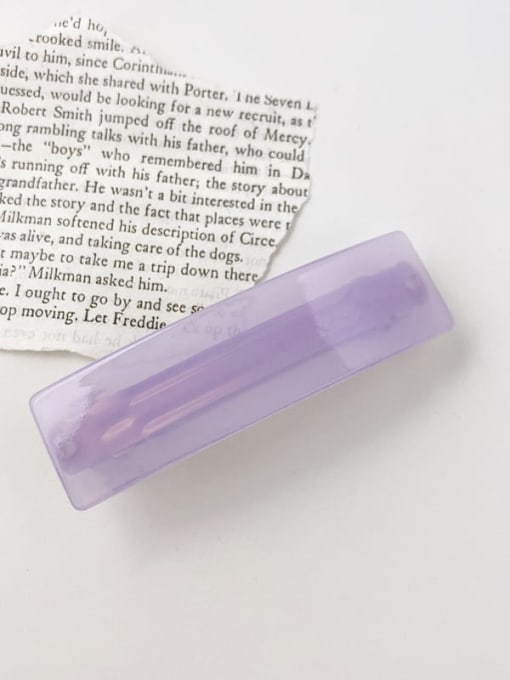 Jelly light purple Cellulose Acetate Minimalist Geometric Alloy Hair Barrette