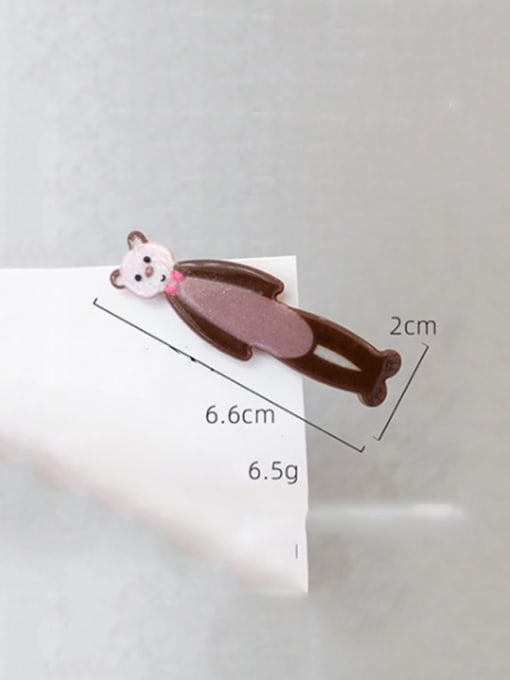 Bow tie bear Cellulose Acetate Alloy Cute Dolphin  Hair Pin