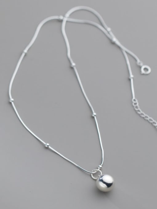Rosh 925 Sterling Silver Ball Minimalist Necklace 3