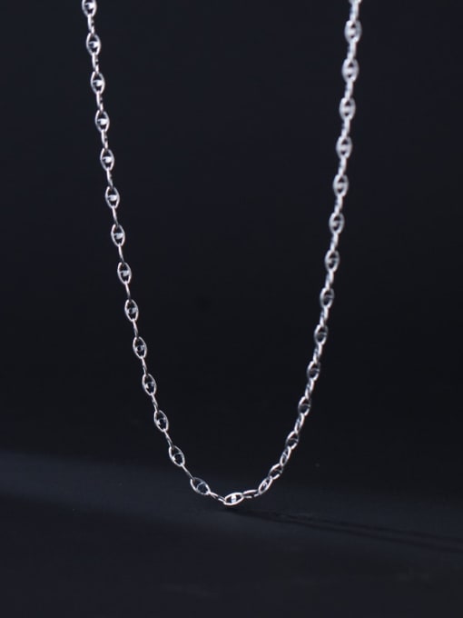 Rosh 925 Sterling Silver Irregular Minimalist Necklace