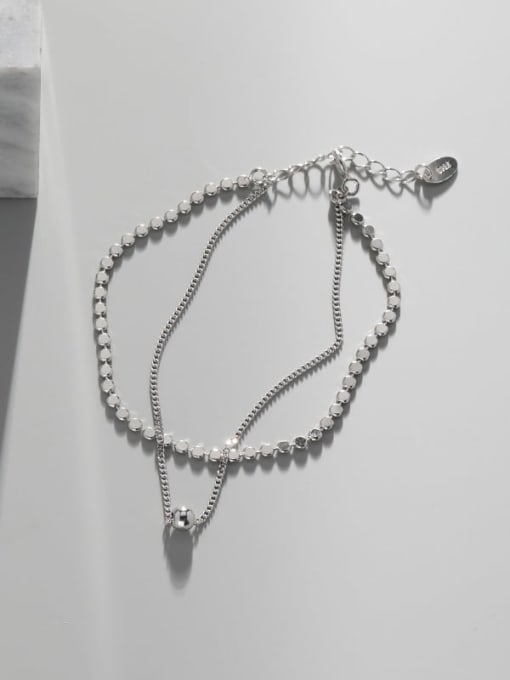 DAKA 925 Sterling Silver Geometric Vintage Strand Bracelet 3