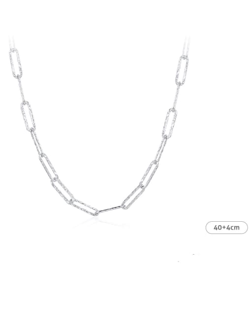 MODN 925 Sterling Silver GeometricChain  Minimalist Necklace 2