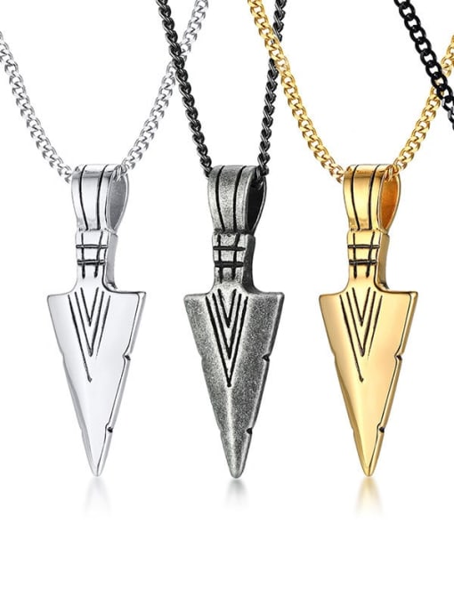 CONG Stainless steel Geometric Vintage Necklace 0