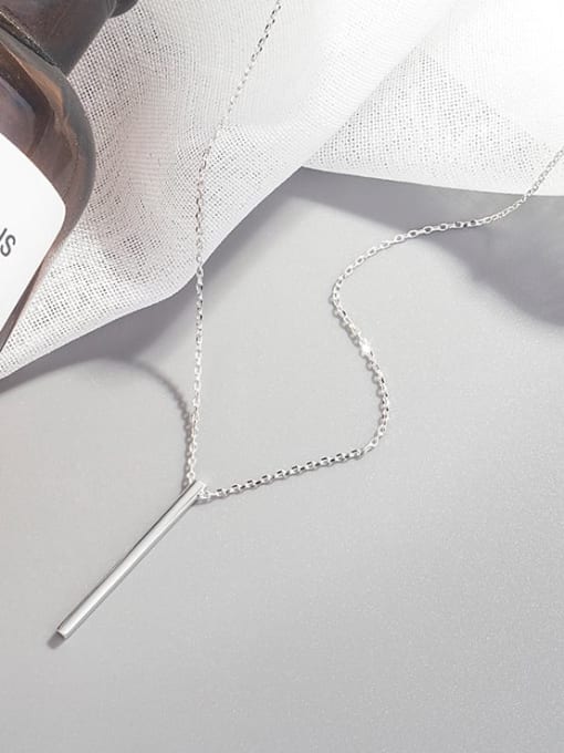 HAHN 925 Sterling Silver Geometric Minimalist Necklace 3