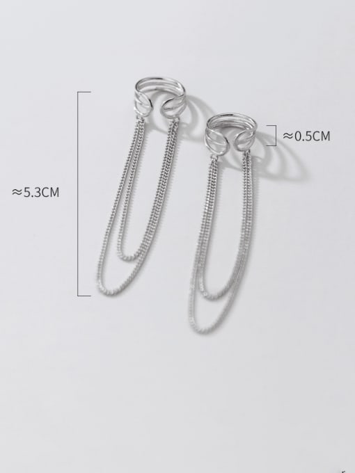 Rosh 925 Sterling Silver Tassel Vintage Threader Earring 3