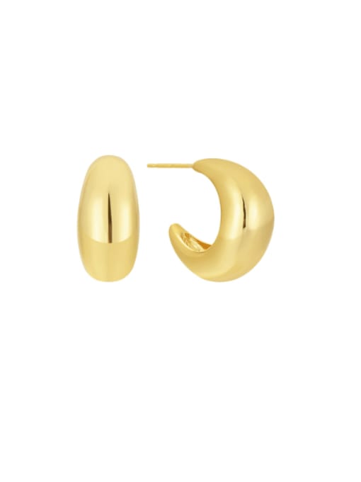 CHARME Brass Geometric Minimalist Stud Earring 0