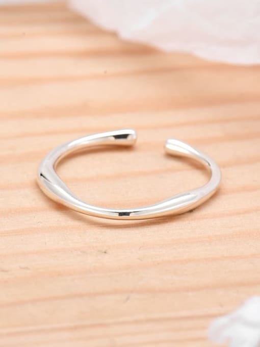 XBOX 925 Sterling Silver Round Minimalist Band Ring 1