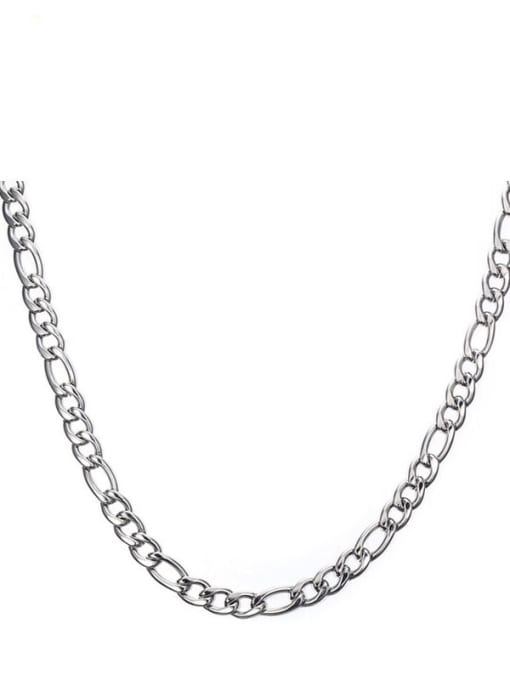 LI MUMU Titanium Geometric chain Minimalist Necklace 0