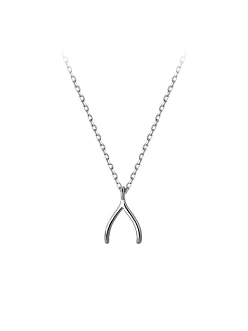 silver 925 Sterling Silver Tree Minimalist Necklace
