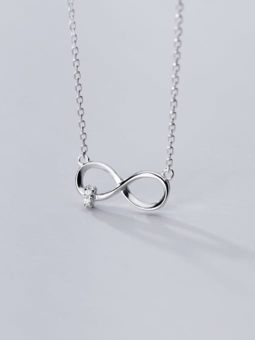 Rosh 925 Sterling Silver Number Minimalist Necklace 2