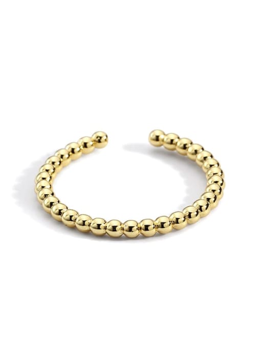 Gold bead ring Brass Bead Round Minimalist Band Ring