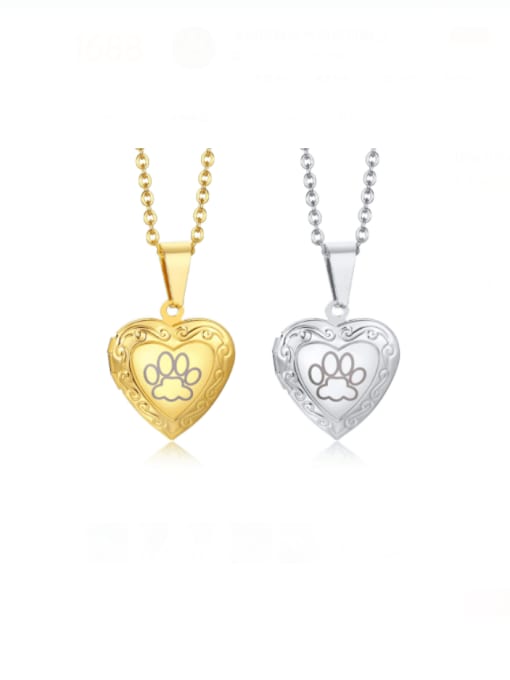 CONG Stainless steel Heart Minimalist Necklace 0