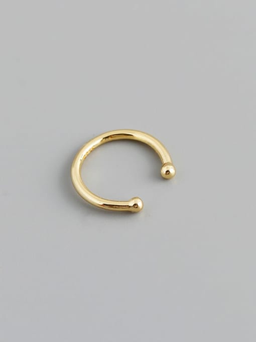 Gold (Single) 925 Sterling Silver Geometric Minimalist Single Earring(Single-Only One)