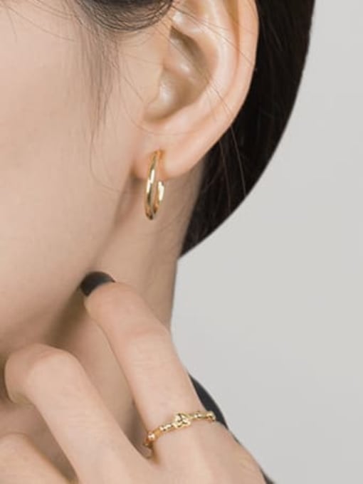 XBOX 925 Sterling Silver Geometric Minimalist Stud Earring 1