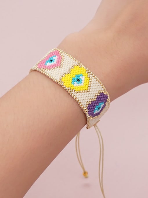 Roxi MGB beads Multi Color Geometric Bohemia Handmade Weave Bracelet 1