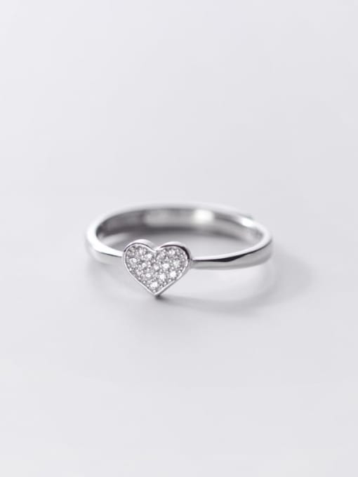 Rosh 925 Sterling Silver Full diamond love couple ring Male and lady letter ring 4