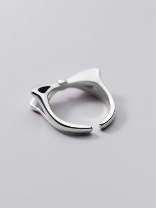 Rosh 925 Sterling Silver Bowknot Minimalist Band Ring 3