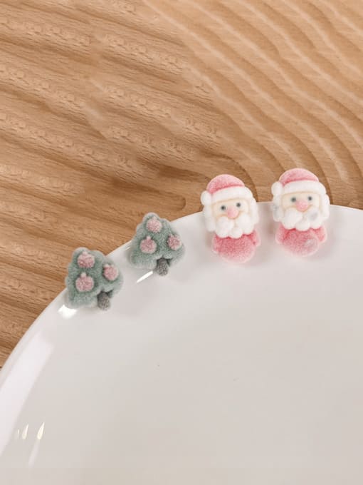 Girlhood Hairball Christmas Seris Cute Stud Earring 0