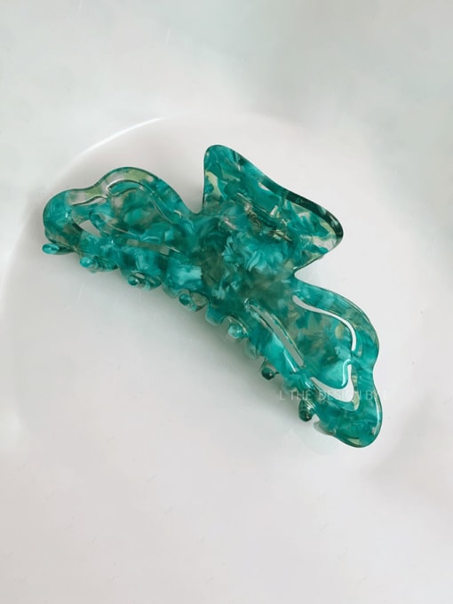 Fragmented Blue 10.8cm Cellulose Acetate Trend Irregular Jaw Hair Claw