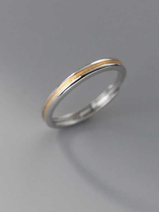Rosh 925 Sterling Silver Round Minimalist Band Ring