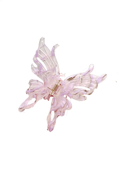 Purple 10cm Cellulose Acetate Trend Butterfly Jaw Hair Claw