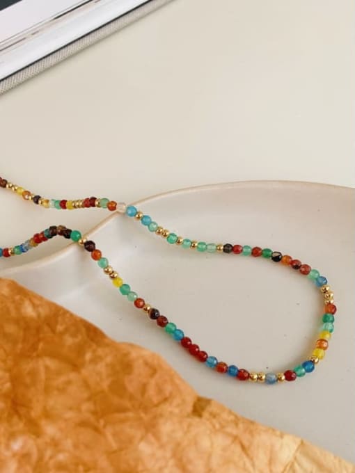 A TEEM Titanium Steel MGB beads Heart Minimalist Necklace 3