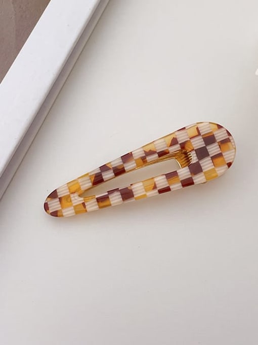 E223 7cm Cellulose Acetate Trend Geometric Alloy Jaw Hair Claw