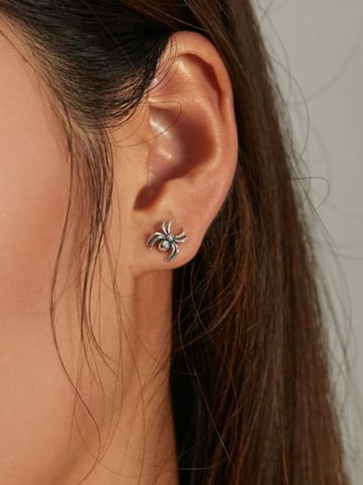 Jare 925 Sterling Silver Insect Cute Stud Earring 1
