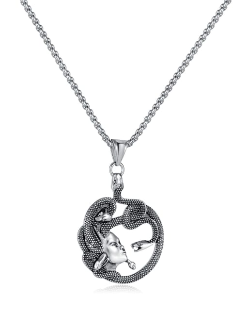 Open Sky Stainless steel Snake Vintage Necklace 4