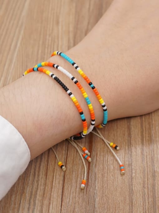Roxi Miyuki Millet Bead Multi Color Irregular Bohemia Adjustable Bracelet 1