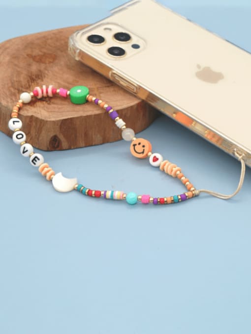 MMBEADS Multi Color Polymer Clay Letter Bohemia Mobile Phone Accessories 4