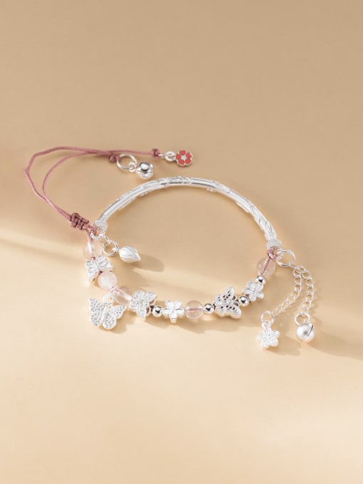 Rosh 925 Sterling Silver Flower Vintage Bracelet 0