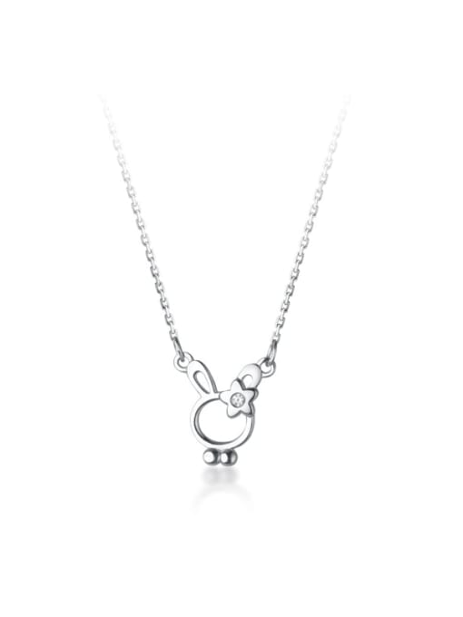 Rosh 925 Sterling Silver Cat Cute Necklace 3