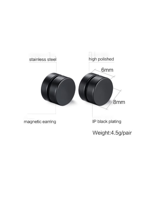 CONG Titanium Steel Geometric Minimalist Stud Earring 2