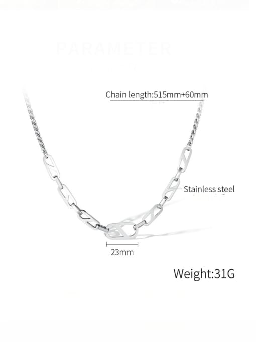 Open Sky Stainless steel Geometric Minimalist Necklace 2
