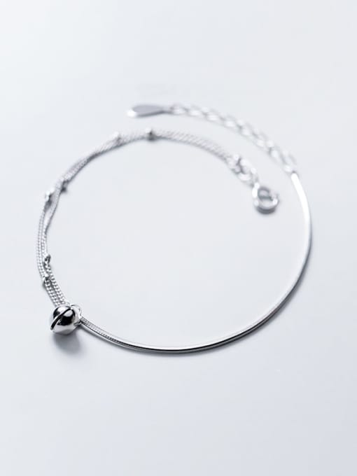Rosh 925 sterling silver round minimalist strand bracelet 1