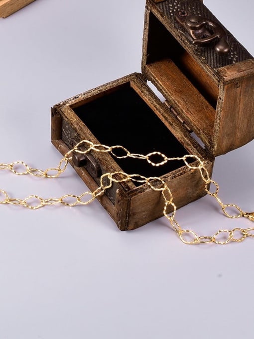 A TEEM Titanium hollow Geometric chain Minimalist Necklace 3