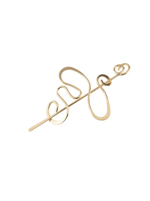 golden Alloy Minimalist Irregular Hair Stick