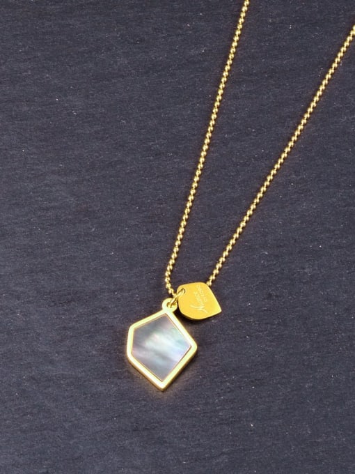 A TEEM Titanium Geometric Minimalist  pendant Necklace