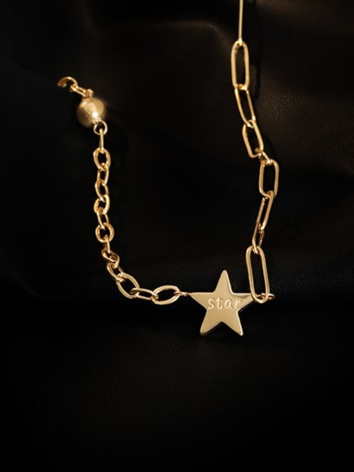A TEEM Titanium Steel Star Minimalist Necklace 2