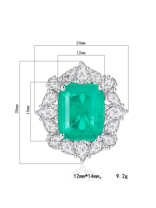 ROSS Brass Cubic Zirconia Luxury Geometric Ring and Pendant Set 4