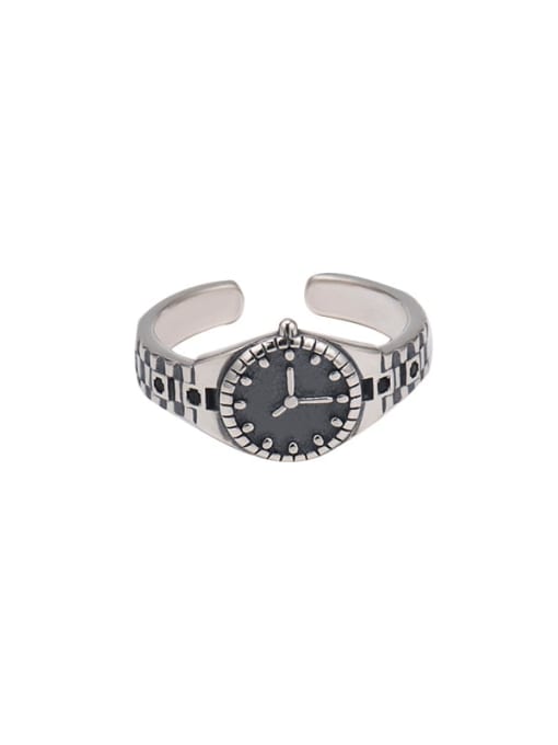 XBOX 925 Sterling Silver Irregular Vintage Exquisite Watch  Band Ring