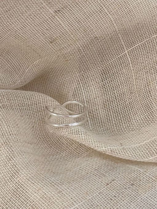 Boomer Cat 925 Sterling Silver Heart Minimalist Stackable Ring 3